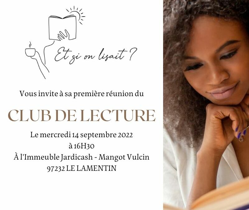 Première réunion du Club de Lecture le 14 septembre 2022